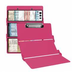 WhiteCoat Clipboard® Trifold - Pink Critical Care Edition
